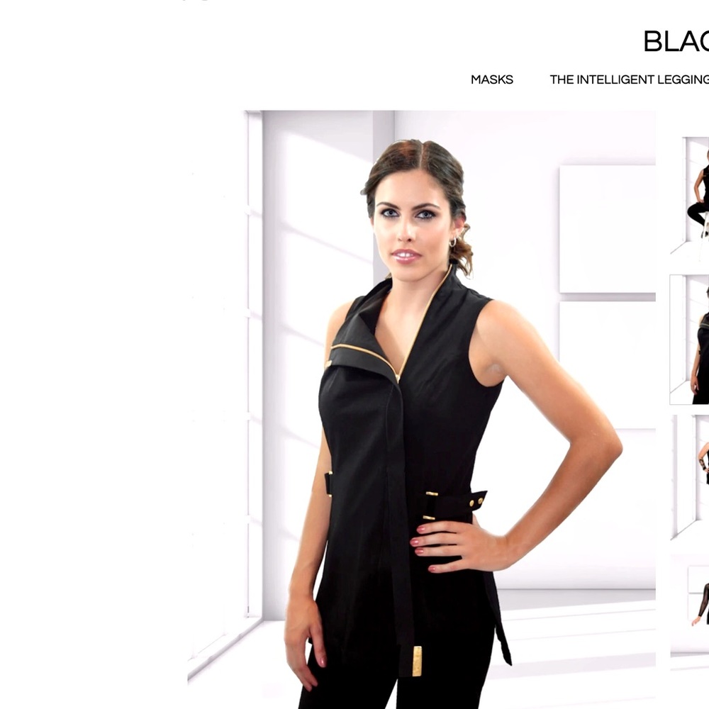 Black Pants Milan Black hairdresser Tunic